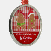 Ornement de Noël du bébé de jumeaux fraternels (Droite)