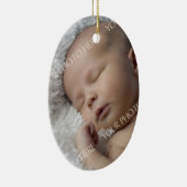 Ornement de Noël du bébé de photo ęr (Droite)