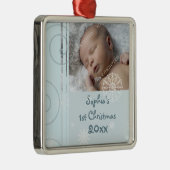 Ornement de Noël du bébé de photo ęr (Droite)