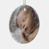 Ornement de Noël du bébé de photo ęr (Droite)