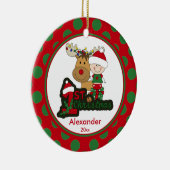 Ornement de Noël du bébé de renne premier (Droite)