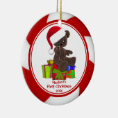 Ornement de Noël du bébé d'ours de Père Noël (Droite)