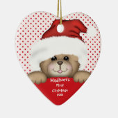 Ornement de Noël du bébé d'ours de Père Noël (Droite)