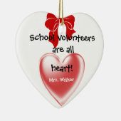 Ornement de Noël du bénévole de l'école (Droite)