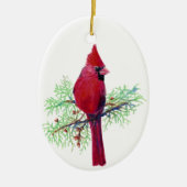 Ornement de Noël du cardinal (Devant)