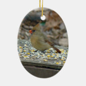 Ornement de Noël du cardinal oriental (Dos)