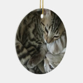 Ornement de Noël du chat du Bengale (Droite)