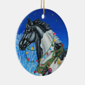 Ornement de Noël du Cheval de Peinture (Droite)