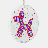 Ornement de Noël du chien de ballon (Droite)