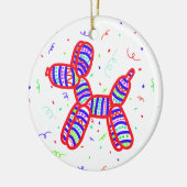 Ornement de Noël du chien de ballon (Gauche)