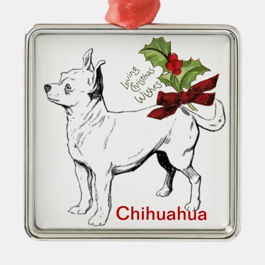 Ornement de Noël du Chihuahua (Devant)