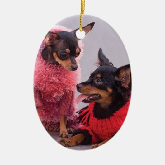 Ornement de Noël du Chihuahua (Devant)