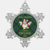 Ornement de Noël du Clan Davidson écossais (Devant)