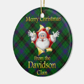 Ornement de Noël du Clan Davidson écossais (Gauche)