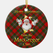 Ornement de Noël du clan écossais MacGregor (Devant)