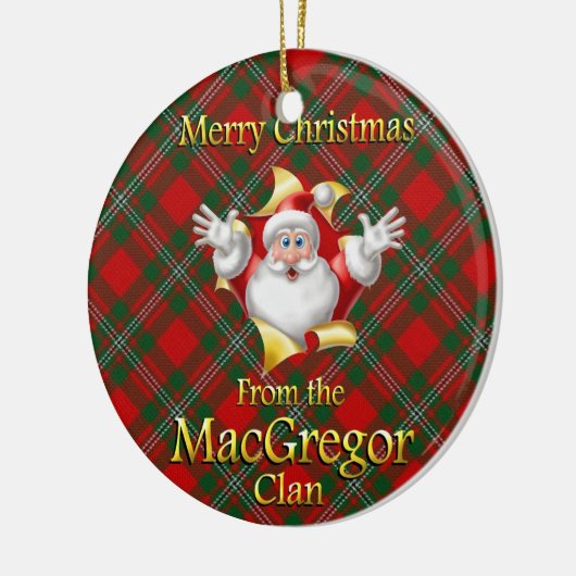 Ornement de Noël du clan écossais MacGregor (Gauche)