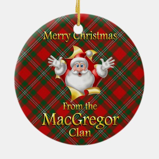 Ornement de Noël du clan écossais MacGregor (Dos)