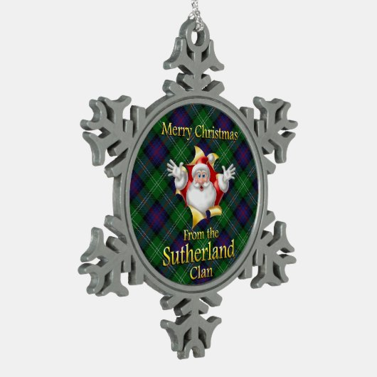 Ornement de Noël du clan écossais Sutherland (Gauche)