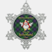 Ornement de Noël du clan écossais Sutherland (Devant)