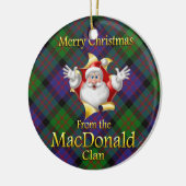 Ornement de Noël du Clan MacDonald d'Écosse (Gauche)