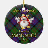 Ornement de Noël du Clan MacDonald d'Écosse (Dos)
