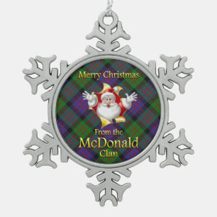 Ornement de Noël du Clan McDonald d'Écosse