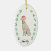 Ornement de Noël du Labrador (Droite)