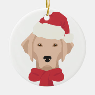 Ornement de Noël du Labrador. Décoration des floco