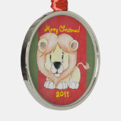 Ornement de Noël du lion mignon (Droite)