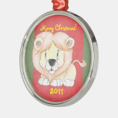 Ornement de Noël du lion mignon (Gauche)