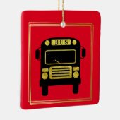 Ornement de Noël du meilleur conducteur de bus (Droite)