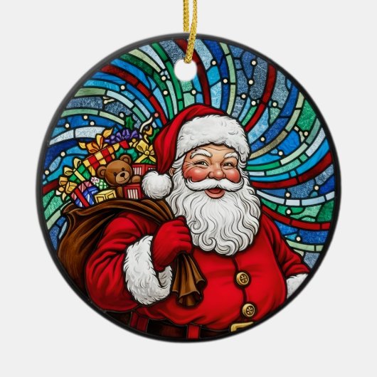 Ornement de Noël du Père Noël (Devant)