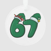 Ornement de Noël du Père Noël 67 Elfes (dos)