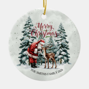 Ornement de Noël du Père Noël vintage
