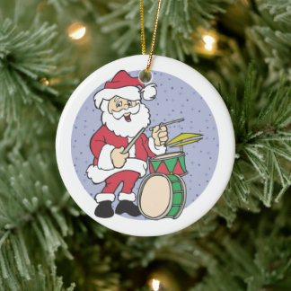 Ornement de Noël du tambour Père Noël