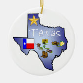 Ornement de Noël du Texas (Devant)