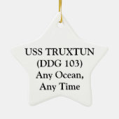 Ornement de Noël d'USS TRUXTUN (Dos)