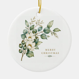 Ornement de Noël élégant en botanique Eucalyptus
