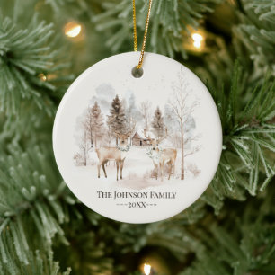 Ornement de Noël élégant et cosy pour la famille