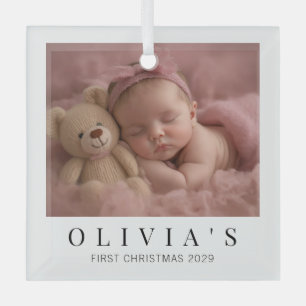 Ornement de Noël élégant et minimal pour bébé's pr