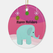 Ornement de Noël Eléphant Bleu (Gauche)