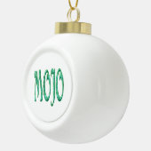 Ornement de Noël en céramique blanche Mojo (Droite)