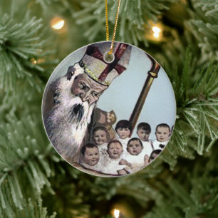 Ornement de Noël en céramique Déplaisant Père 