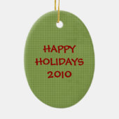 Ornement de Noël en céramique du pôle Nord (Dos)