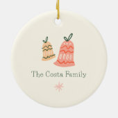 Ornement de Noël en céramique Whimsical (Dos)