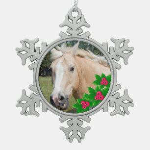 Ornement de Noël en flocon de neige en Holly pour