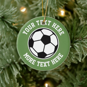 Ornement de Noël en forme de ballon de football pe