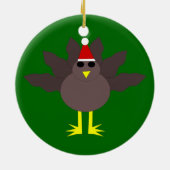 Ornement de Noël en forme de dindon mignon (Dos)