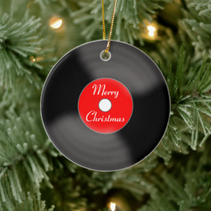 Ornement de Noël en forme de disque