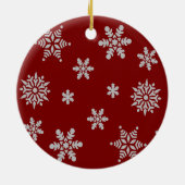 Ornement de Noël en forme de flocon de neige avec (Dos)